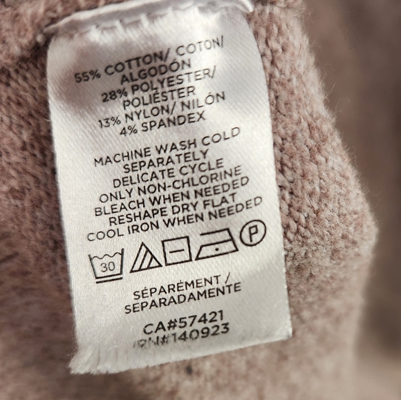 Tan Rose Turtleneck Sweater - Picture 2 of 4